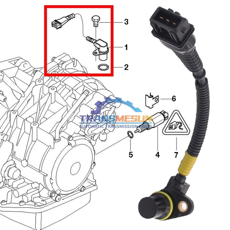 Transmission speed sensor 24357518732 for the Mini Cooper R50 R52 1.6L GACVT16Z